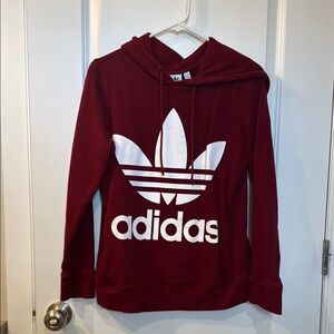 NWOT Adidas Hoodie with White Logo S